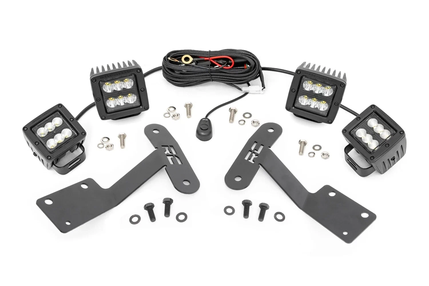 Fits Toyota Tundra(14-21) LED Light Ditch Mount Dual 2_ Black Pairs Spot_ 70866